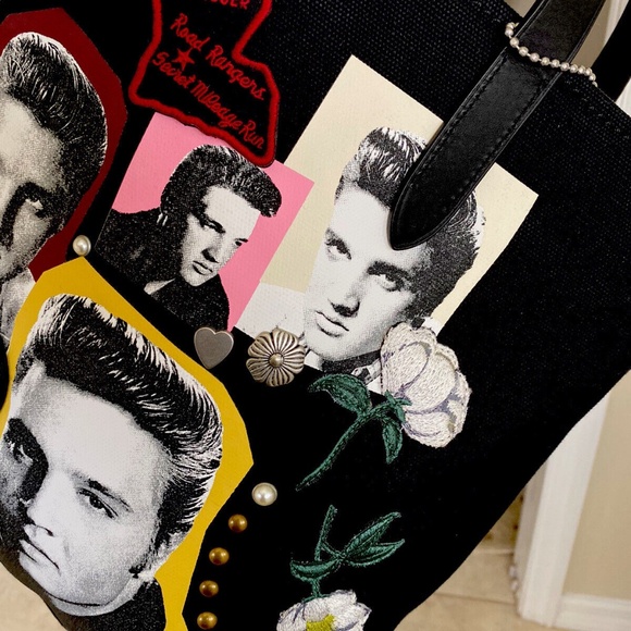 NWT COACH LIMITED EDITION X ELVIS COLLAGE CANVAS TOTE 86877 (#2 OF 180) - Picture 4 of 10